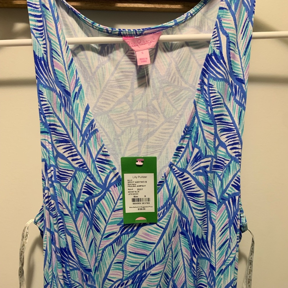 NWT Lilly Pulitzer pants romper. Size Small. Purchase price $188.